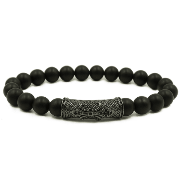 Matzwarte Armband - Zwarte Leeuw - Afbeelding 3