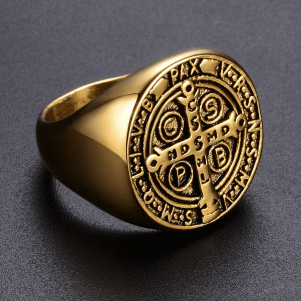 Gouden Ring Kruis - Afbeelding 3