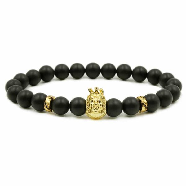 Gouden leeuw armband te koop bij Laconic