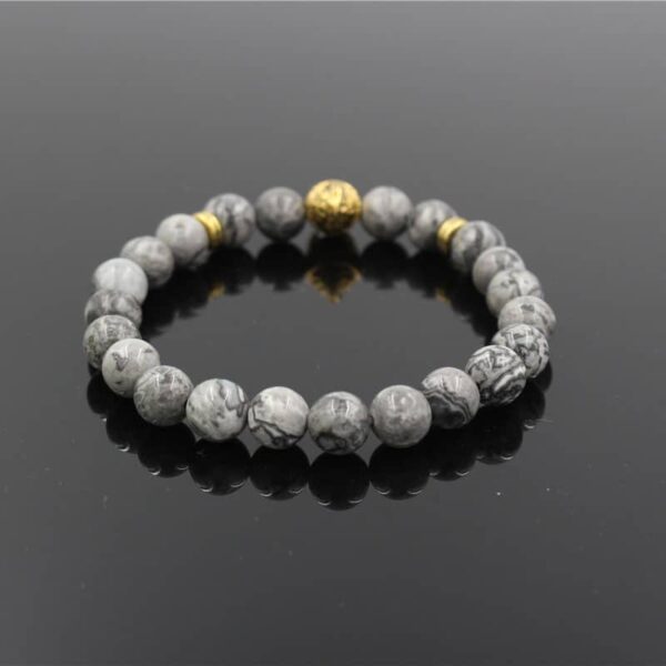 Marmeren & Gouden Armband - Krijger - Afbeelding 2