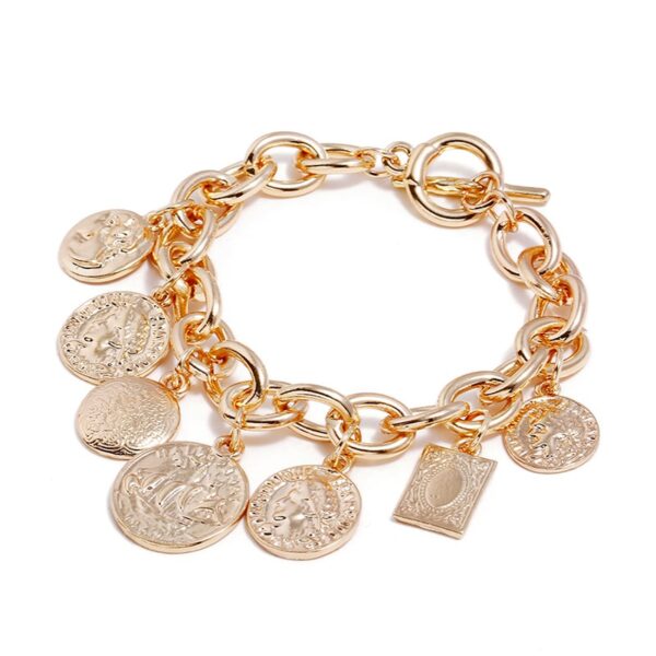 Gouden Griekse Munten Arm/enkelband