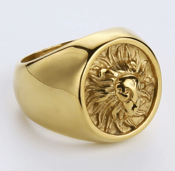 Gouden Leeuw Ring - Afbeelding 2
