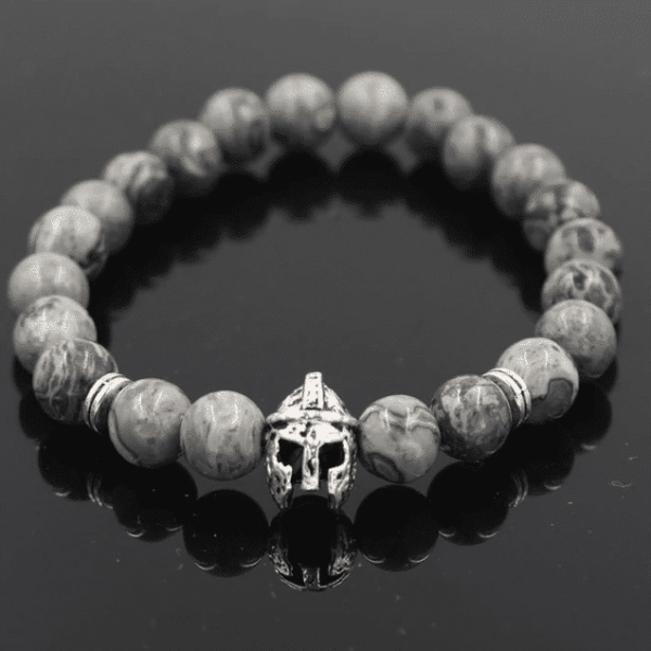 Marmeren & Zilveren Krijger Armband