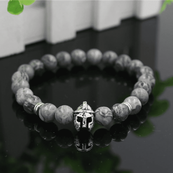 Marmeren & Zilveren Krijger Armband - Afbeelding 2