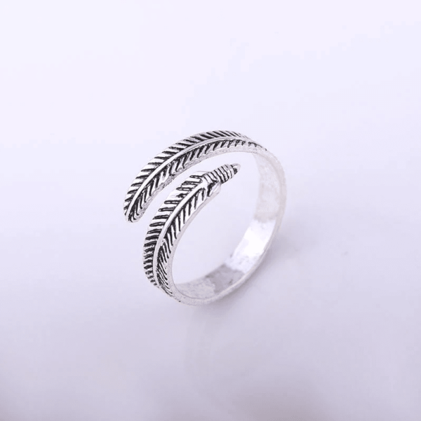 Zilveren Veer Ring