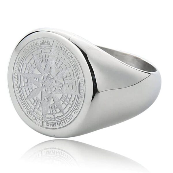 Staal Zilveren Kompas Ring kopen bij Laconic
