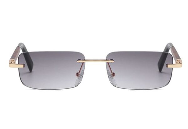 Frameless Zonnebril Goud Grijs - Afbeelding 2