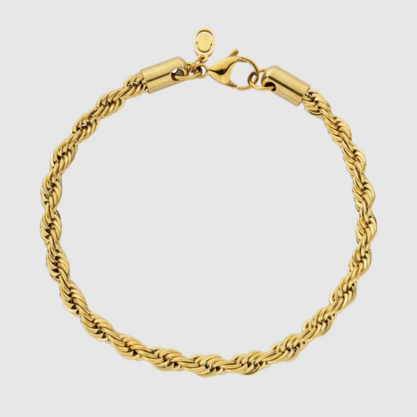 Rope Bracelet (goud) 5 mm - Afbeelding 5