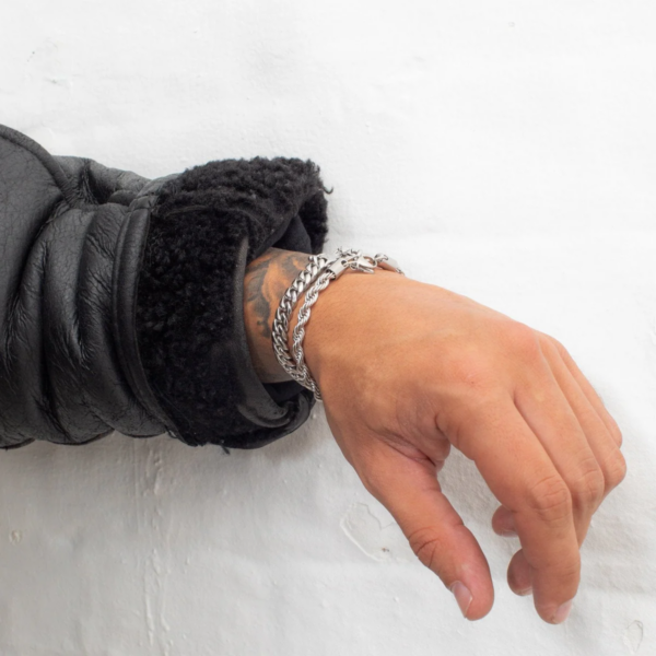 ROP BRACELET (ZILVER) 5MM - Afbeelding 3