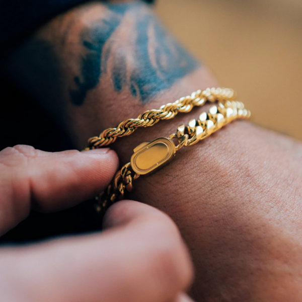 Rope Bracelet (goud) 5 mm - Afbeelding 4