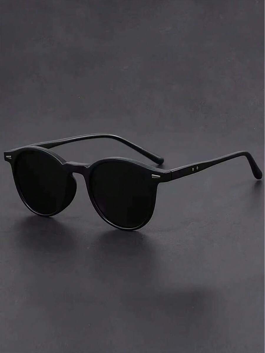 Klassieke vierkante zonnebril zwart