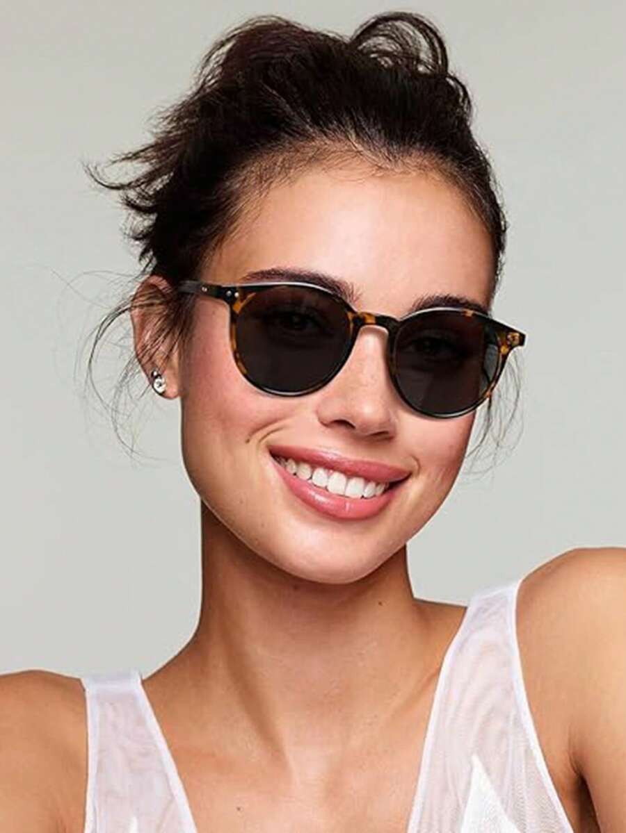 Klassieke vierkante zonnebril zwart